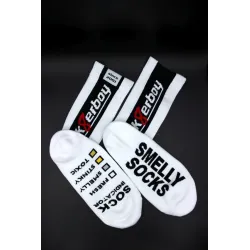 Sk8erboy Chaussettes blanches SMELLY Sk8erboy